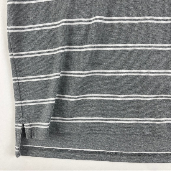 St Johns Bay Mens Legacy Polo Gray Striped Large - Picture 6 of 7